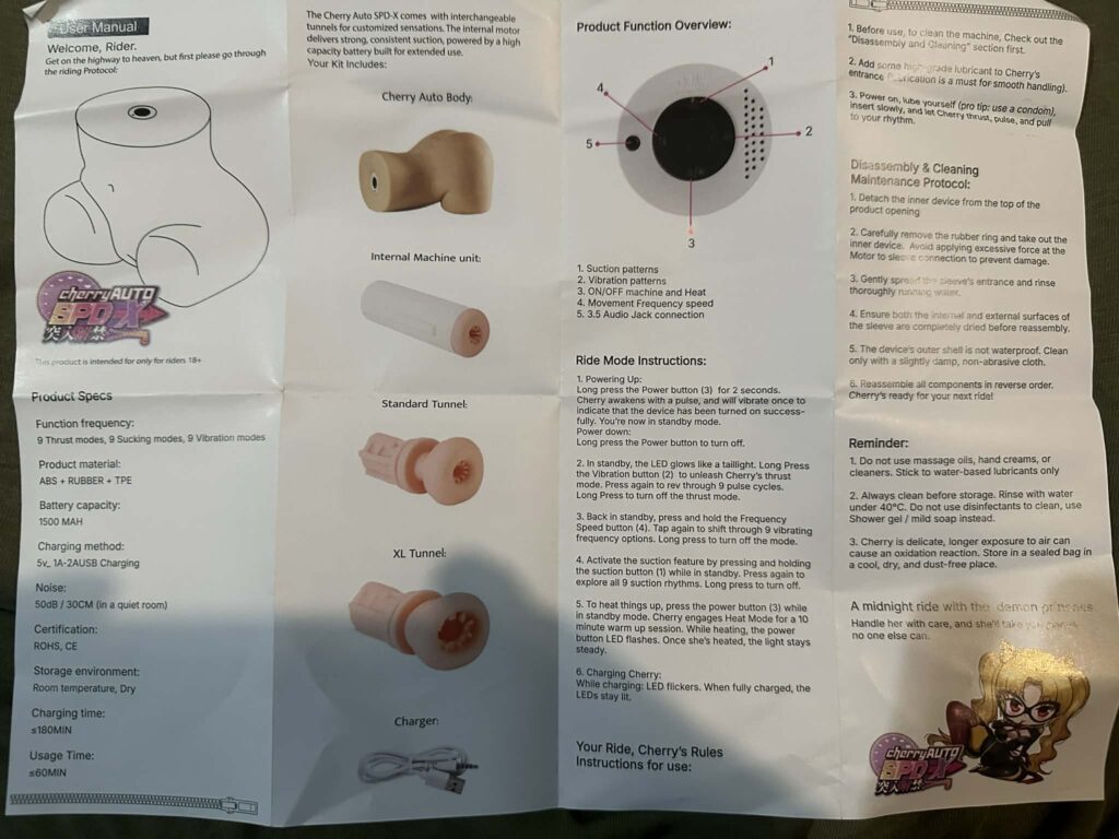Cherry Auto SDP-X - Instructions